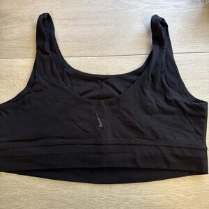 Nike Black Dri-FIT Yoga Top with Swoosh